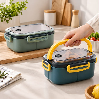 Lunchbox bento 1200 ml à 3 compartiments avec couverts – Ma lunchbox