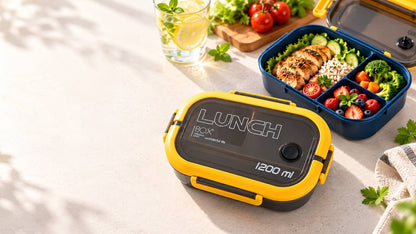 Lunchbox bento 1200 ml à 3 compartiments avec couverts – Ma lunchbox